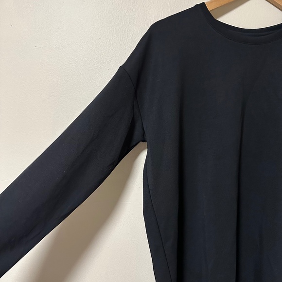 Up! Tencel Black Long Sleeve Crew Neck Shirt Women’s Large - Picture 5 of 6